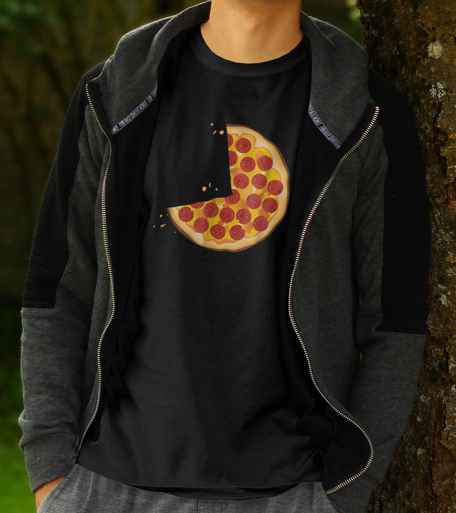 Matching Pizza Slice With 2 Kids Babies Twins Funny81 T-Shirt