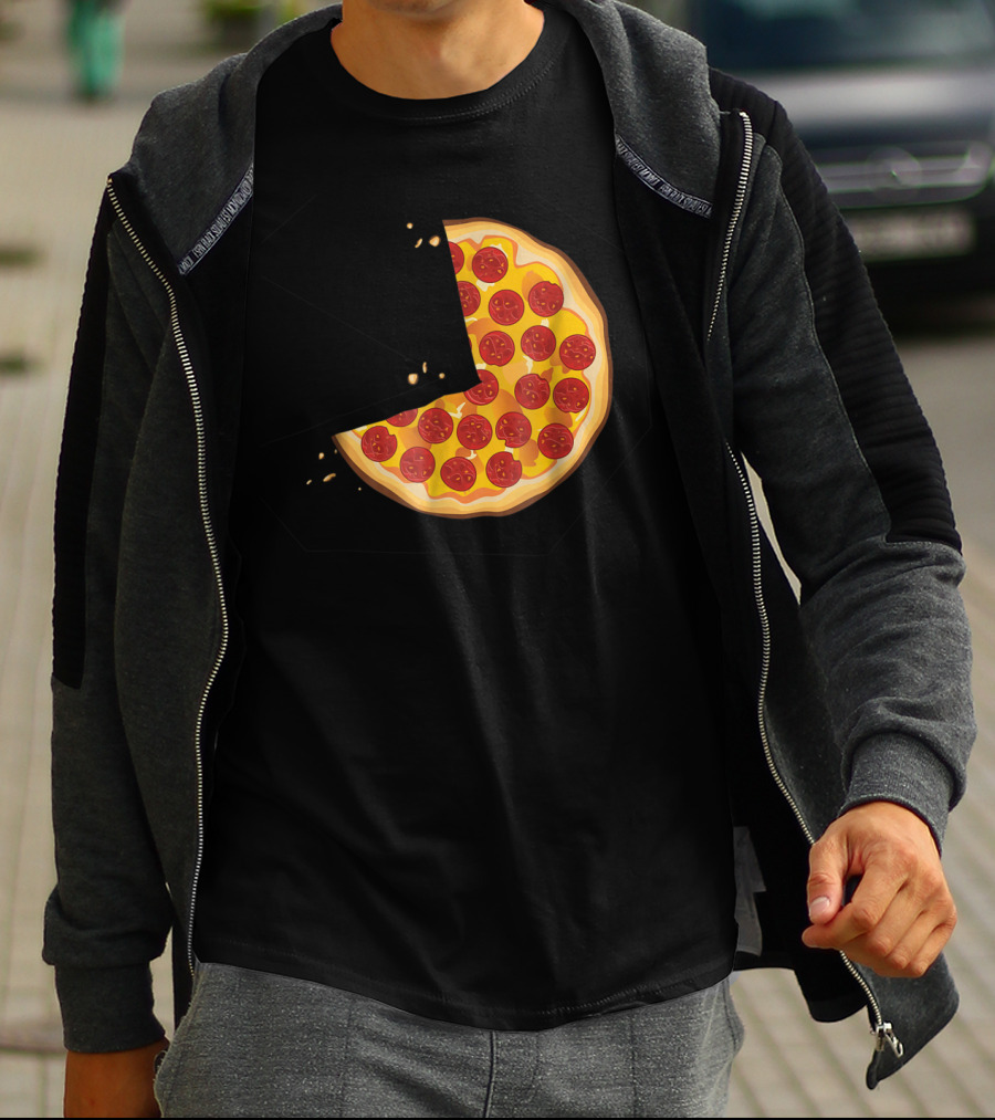 Matching Pizza Slice With 2 Kids Babies Twins Funny81 T-Shirt