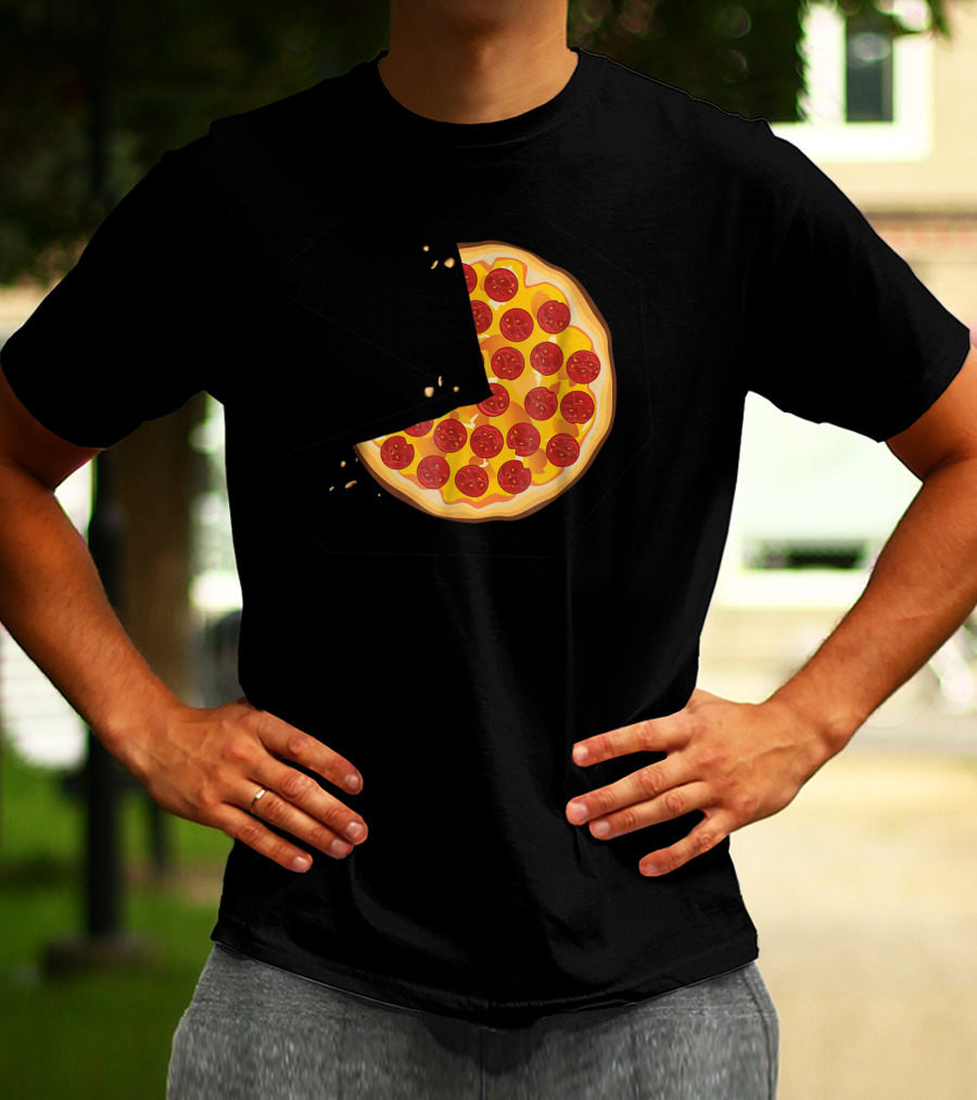 Matching Pizza Slice With 2 Kids Babies Twins Funny81 T-Shirt