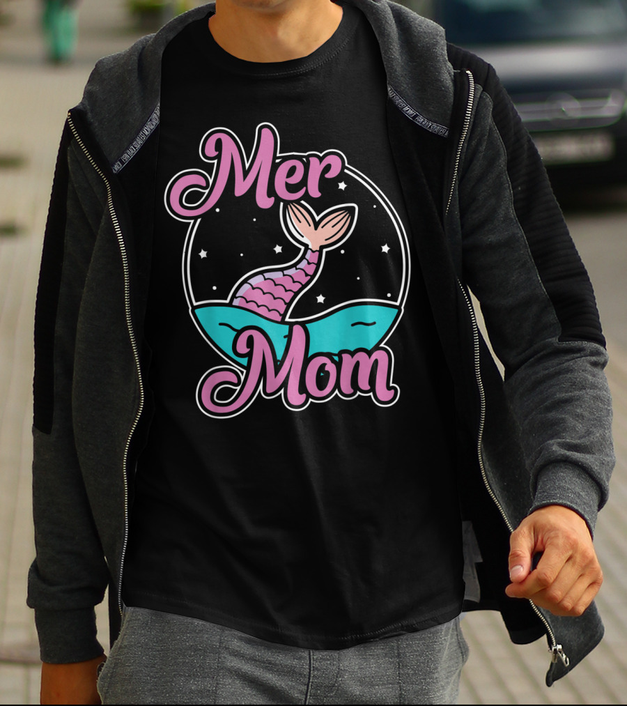 Mer Mom Mermaid Mother Awesome Mer T-Shirt