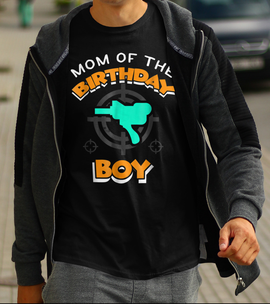 Mom Of The Birthday Boy Paintball Party Mother42 T-Shirt
