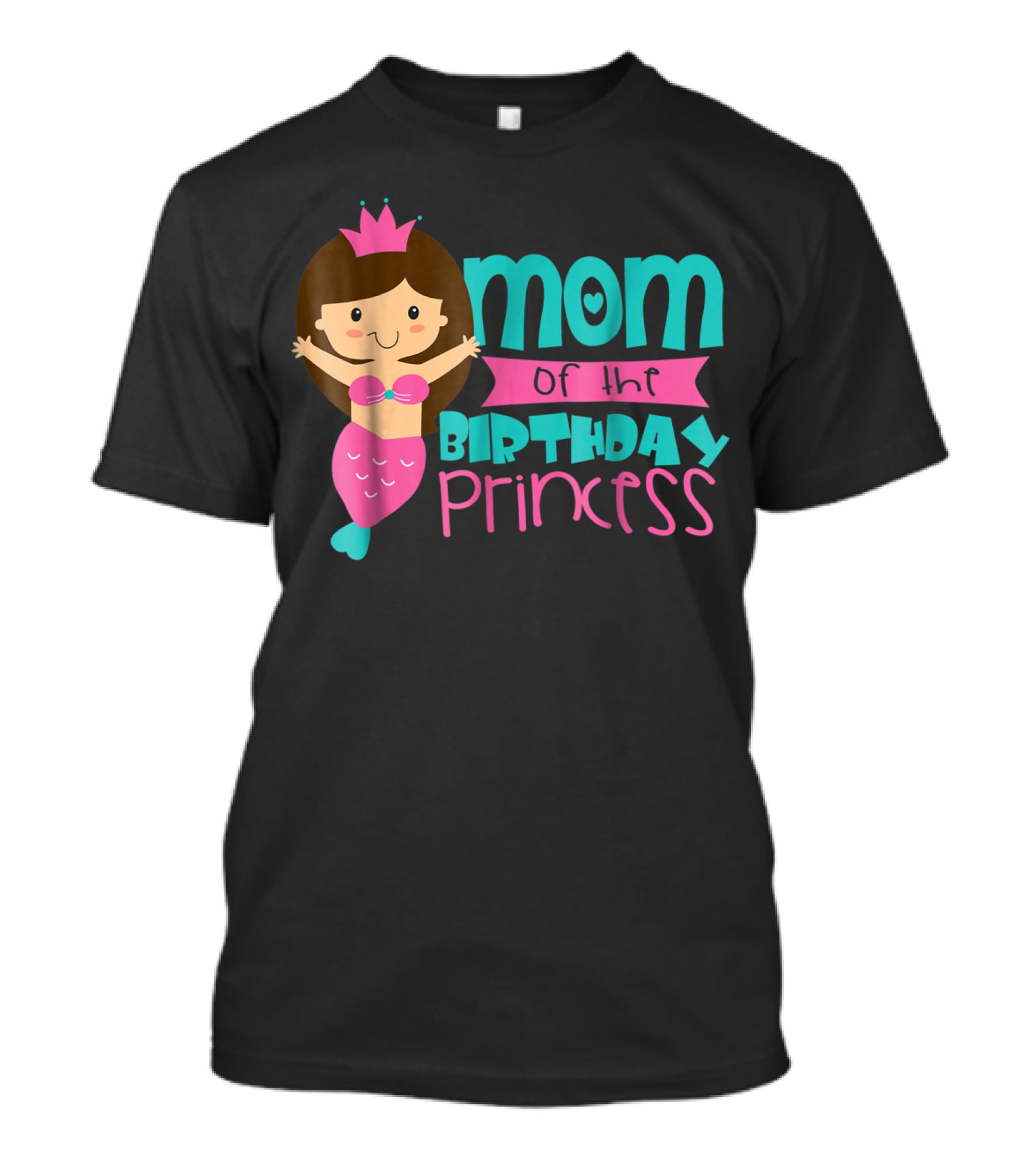 Mom Of The Birthday Princess Mermaid T-Shirt