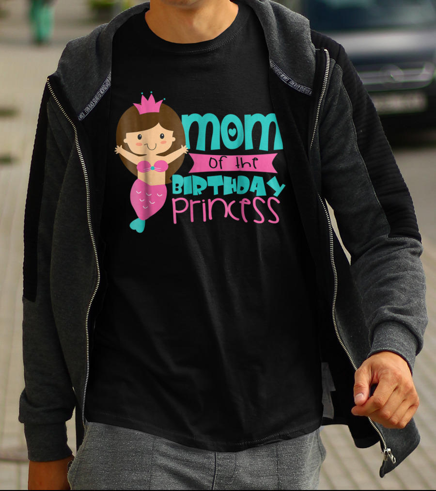 Mom Of The Birthday Princess Mermaid T-Shirt