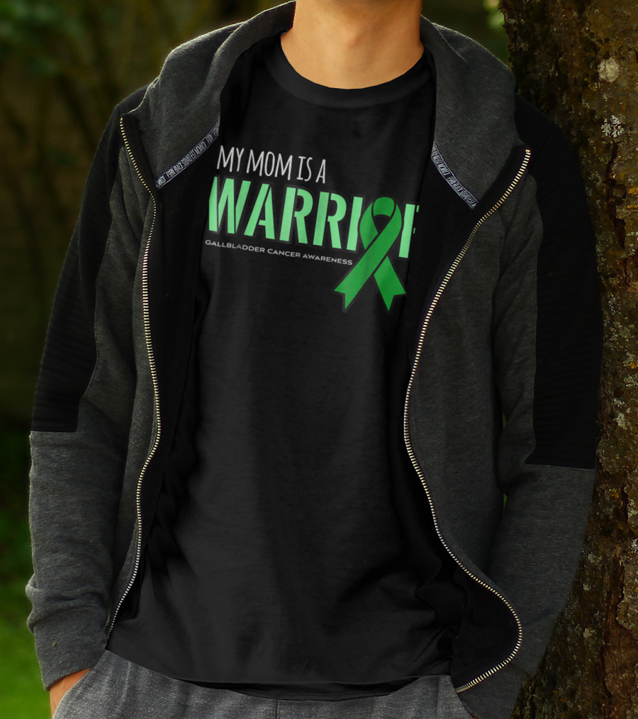 My Mom Is A Warrior Gallbladder Cancer Awareness T-Shirt