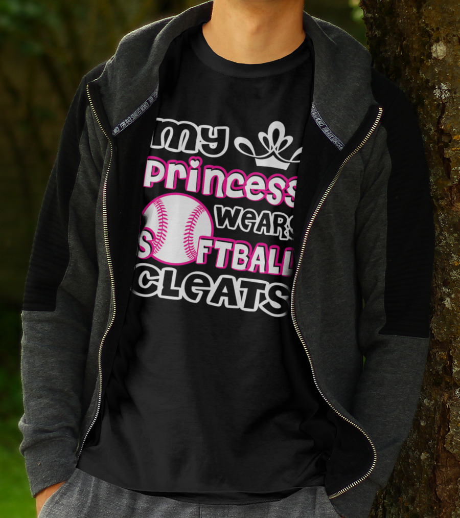 My Princess Wears Softball Cleats T-Shirt