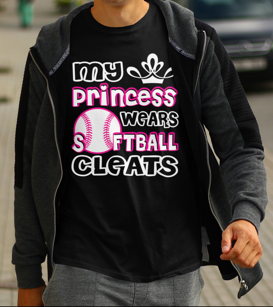 My Princess Wears Softball Cleats T-Shirt