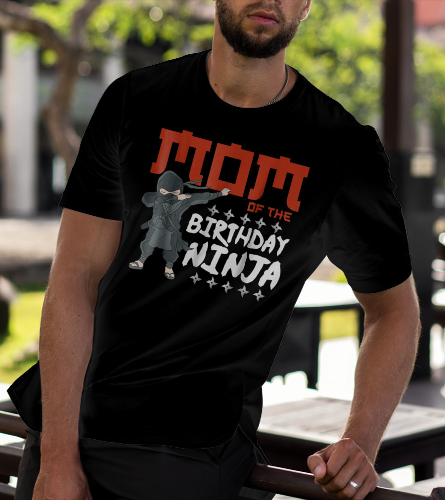 MOM Of The Birthday Ninja Party Wear22 T-Shirt