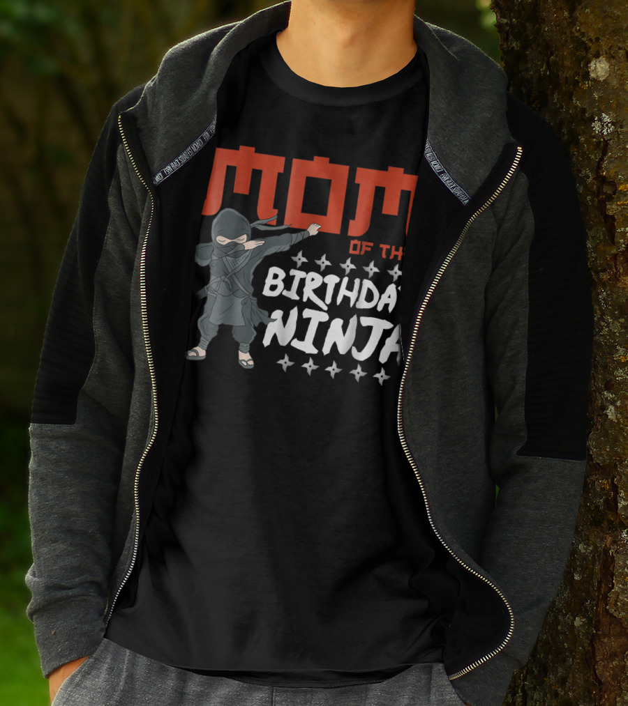 MOM Of The Birthday Ninja Party Wear22 T-Shirt