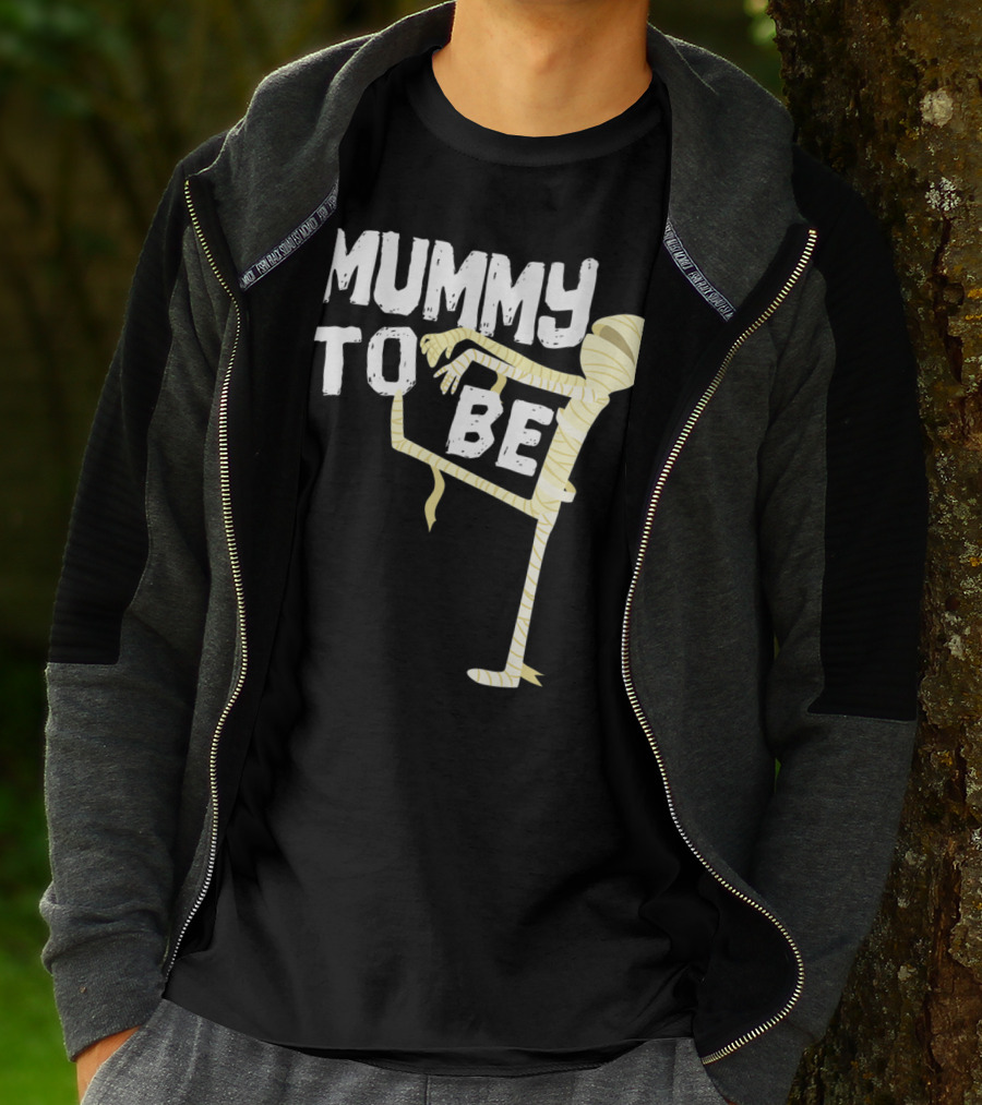 Mummy To Be Pregnancy Halloween First Time Mom Reveal Baby Shower60 T-Shirt