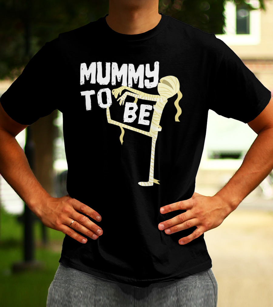 Mummy To Be Pregnancy Halloween First Time Mom Reveal Baby Shower60 T-Shirt