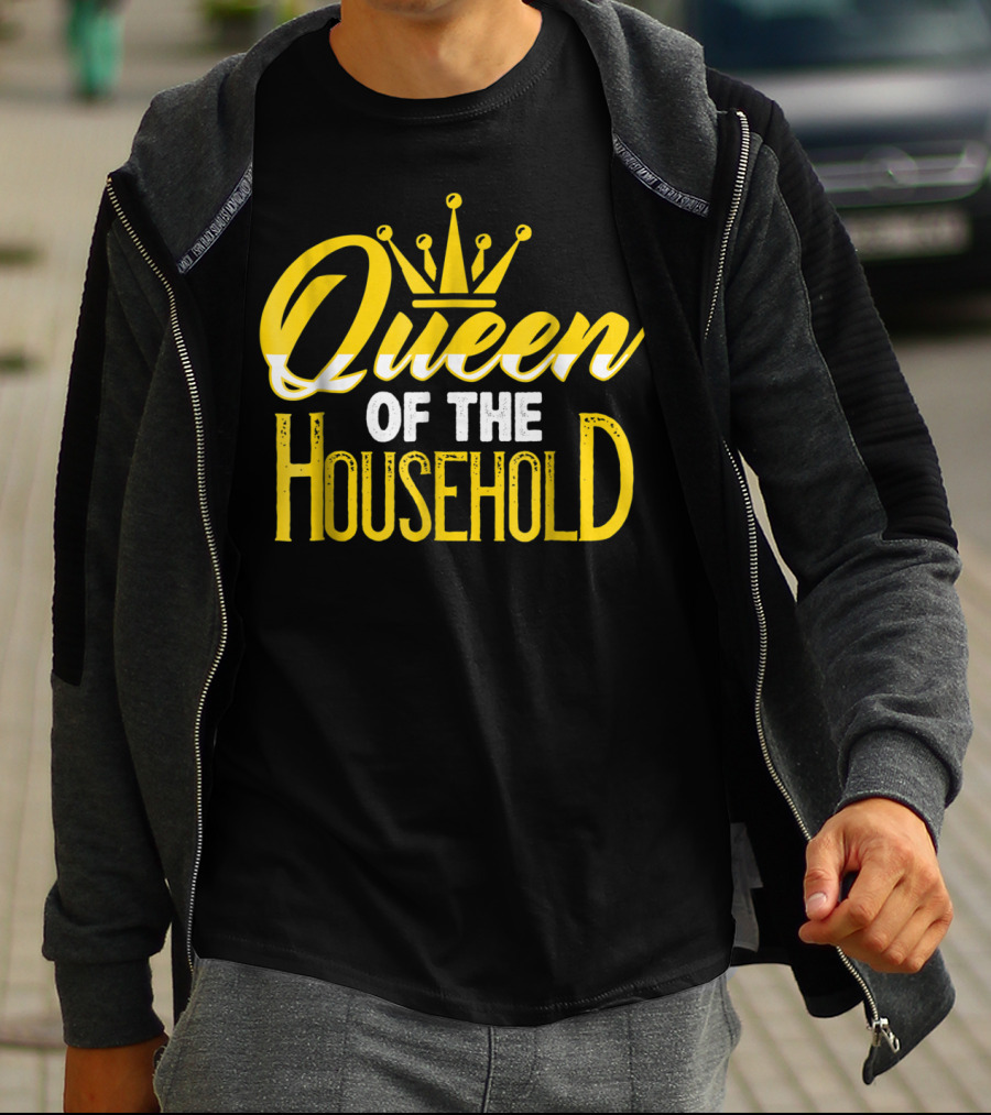 Queen Of The Household Funny Mom Life Soccer T-Shirt