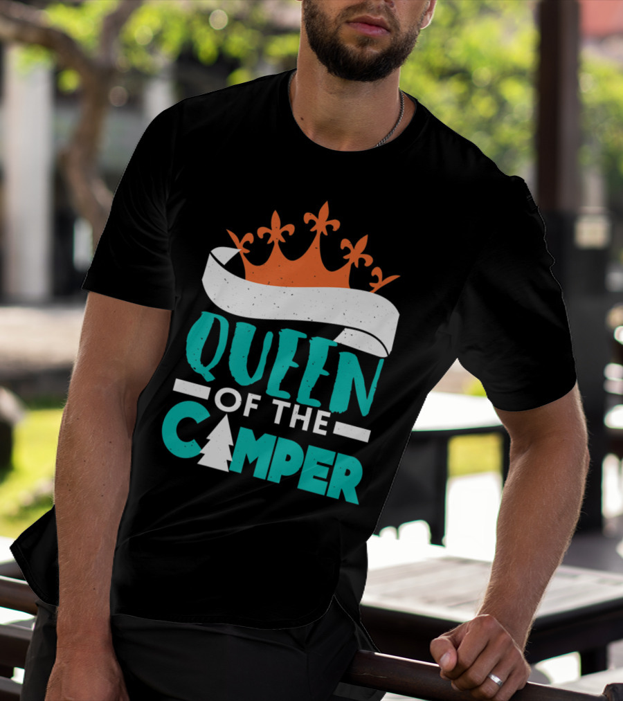 QUEEN OF THE CAMPER RV CROWN TREE T-Shirt