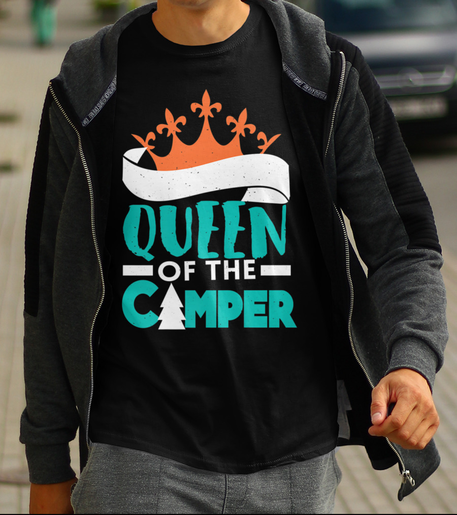 QUEEN OF THE CAMPER RV CROWN TREE T-Shirt