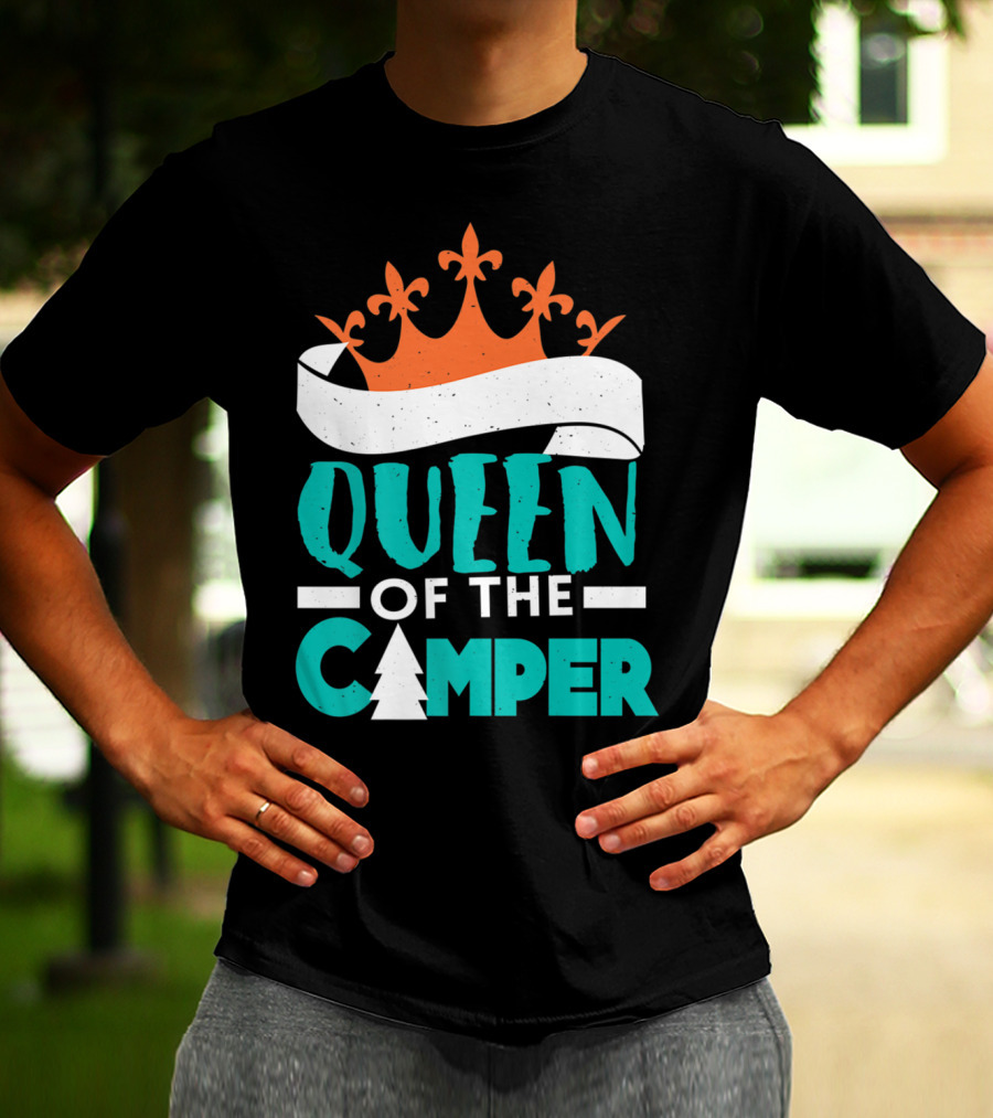 QUEEN OF THE CAMPER RV CROWN TREE T-Shirt
