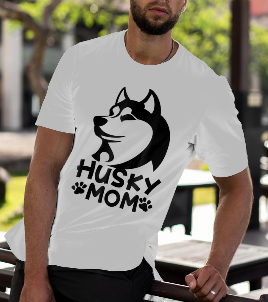 Husky Mom Siberian Husky Lovers I Love My Husky T-Shirt