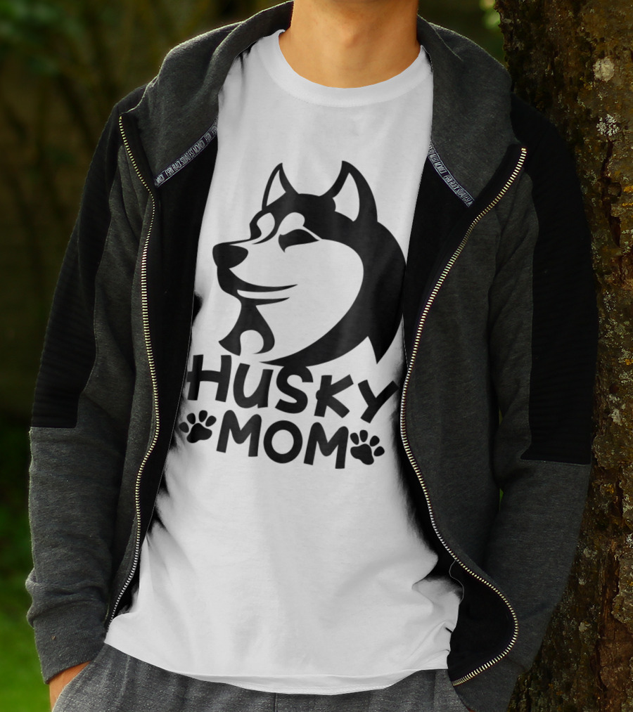 Husky Mom Siberian Husky Lovers I Love My Husky T-Shirt