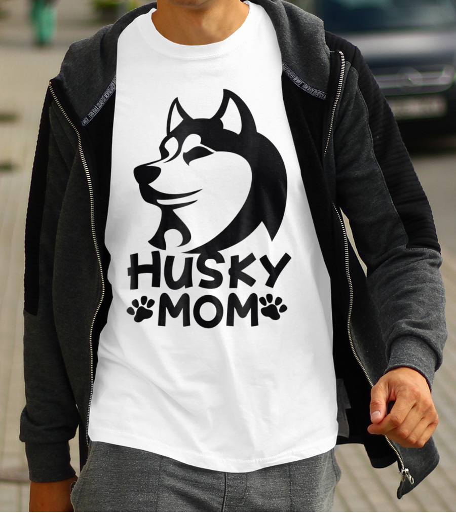 Husky Mom Siberian Husky Lovers I Love My Husky T-Shirt