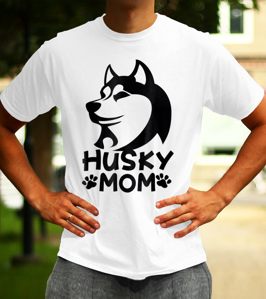 Husky Mom Siberian Husky Lovers I Love My Husky T-Shirt