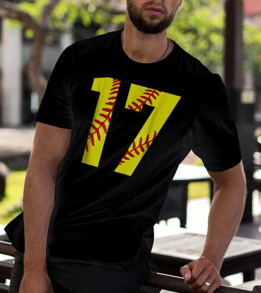 Softball Mom 17 Jersey Player Fan T-Shirt