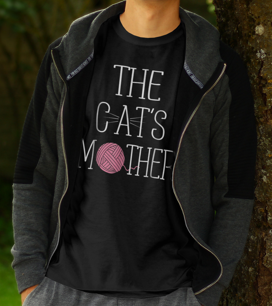The Cat's Mother Cat Mom Yarn Ball Whiskers T-Shirt