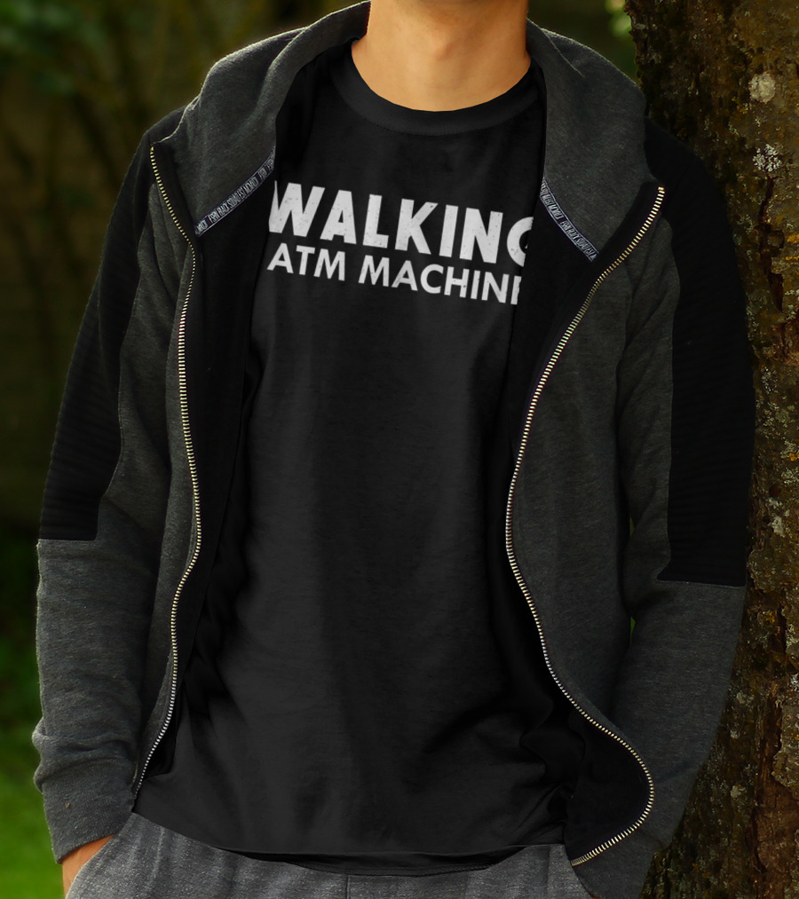 Walking ATM Machine Funny Family Dads Parent T-Shirt