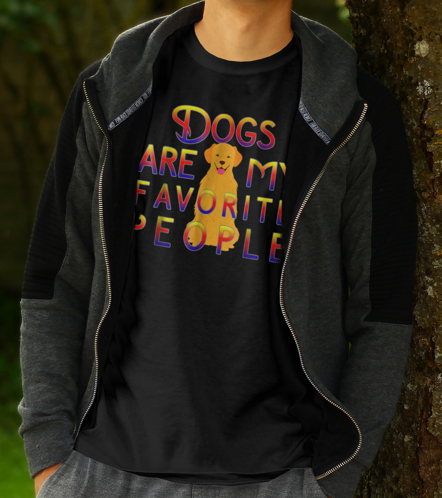 Golden Retriever Dogs Are My Favorite People T-Shirt