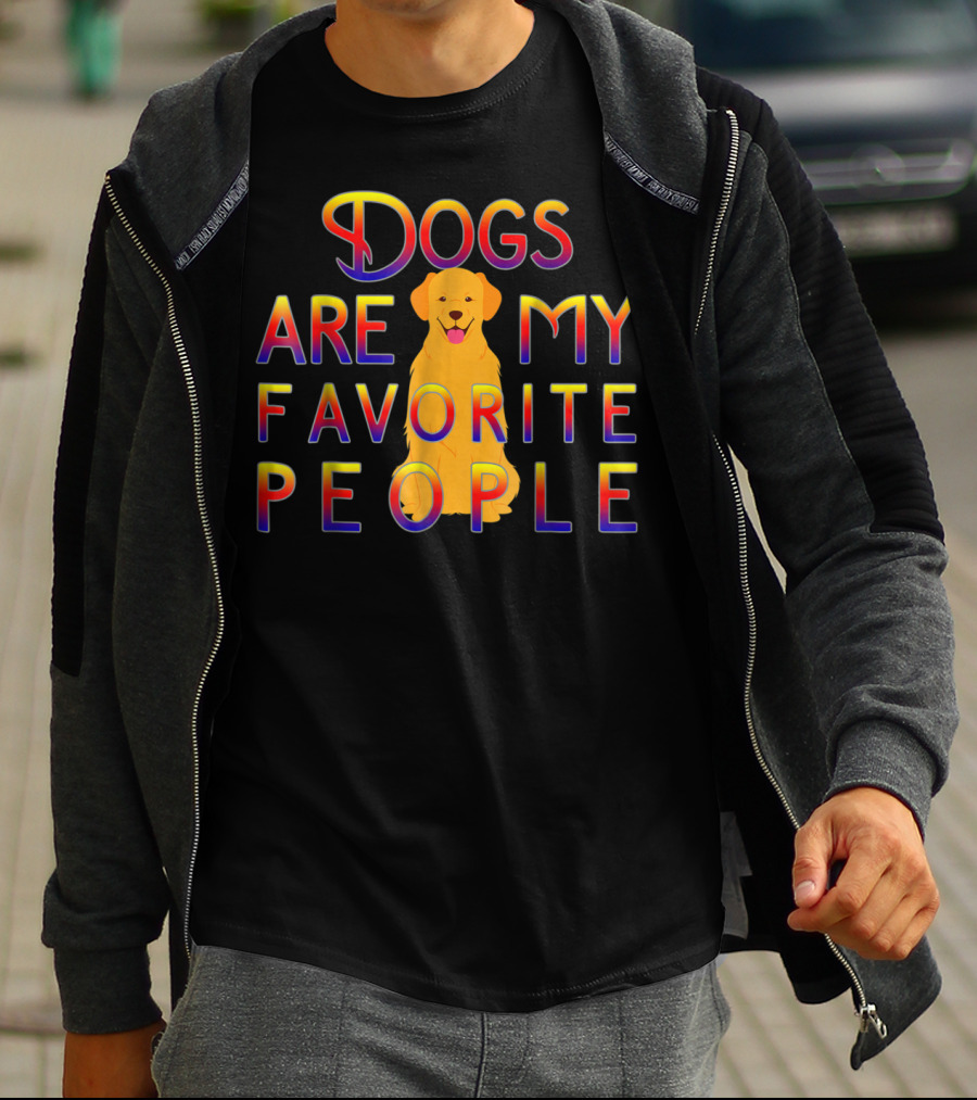 Golden Retriever Dogs Are My Favorite People T-Shirt