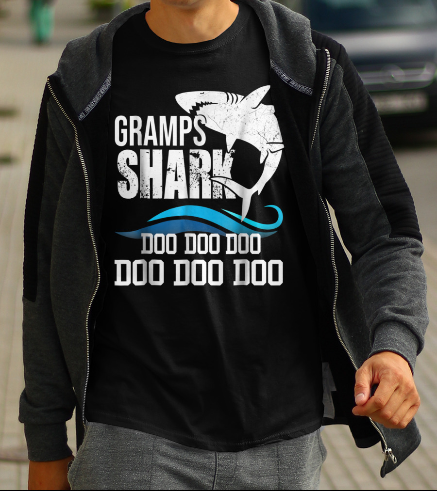 Gramps Shark Doo Doo Doo Mother Mom Grandma Halloween Christmas43 T-Shirt