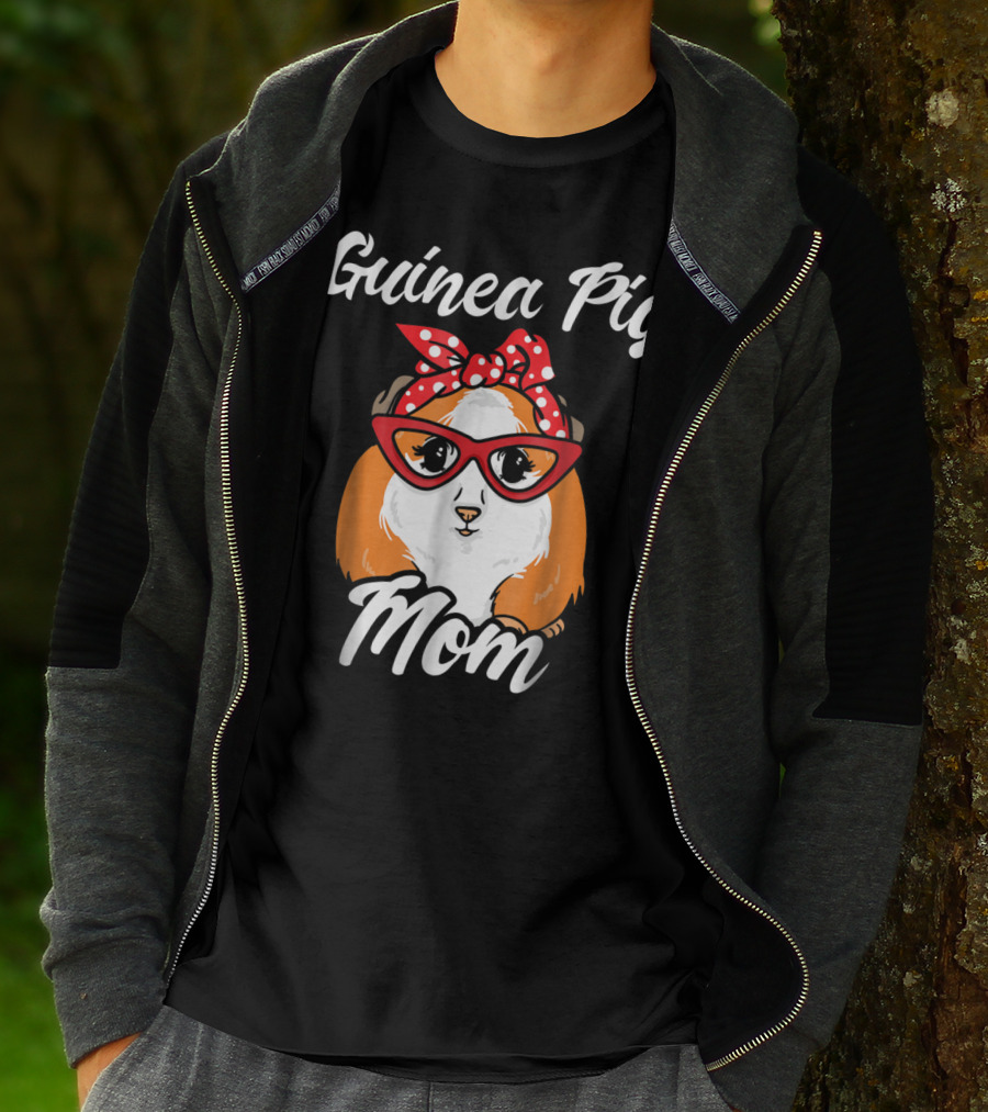 Guinea Pig Mom Mother Present Peruvian Pet Lover Gift T-Shirt