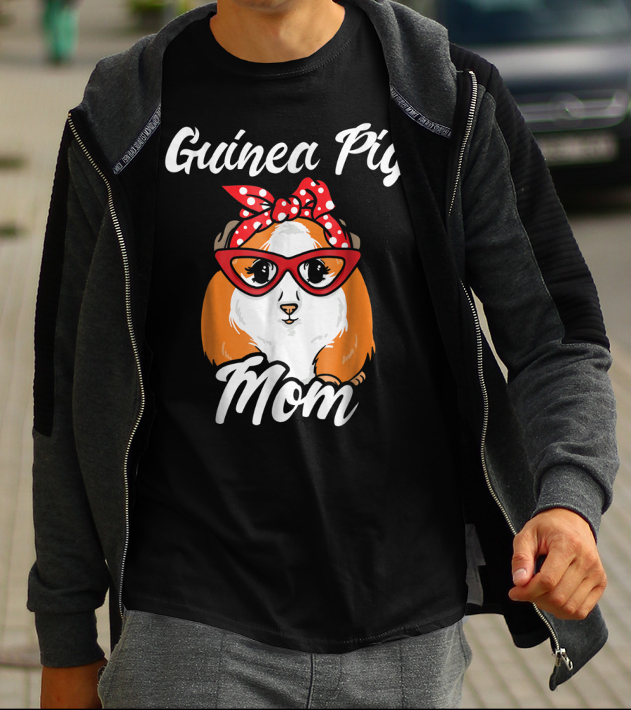 Guinea Pig Mom Mother Present Peruvian Pet Lover Gift T-Shirt