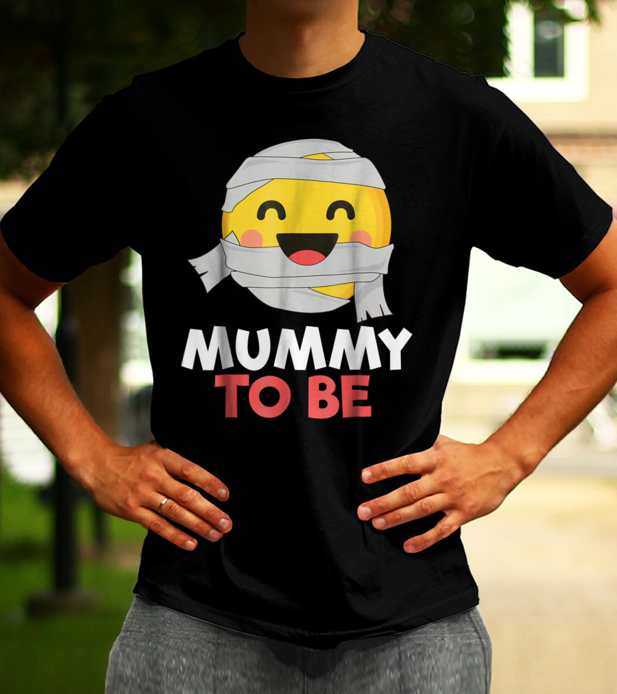 Mummy To Be Emoji Halloween Pregnancy T-Shirt