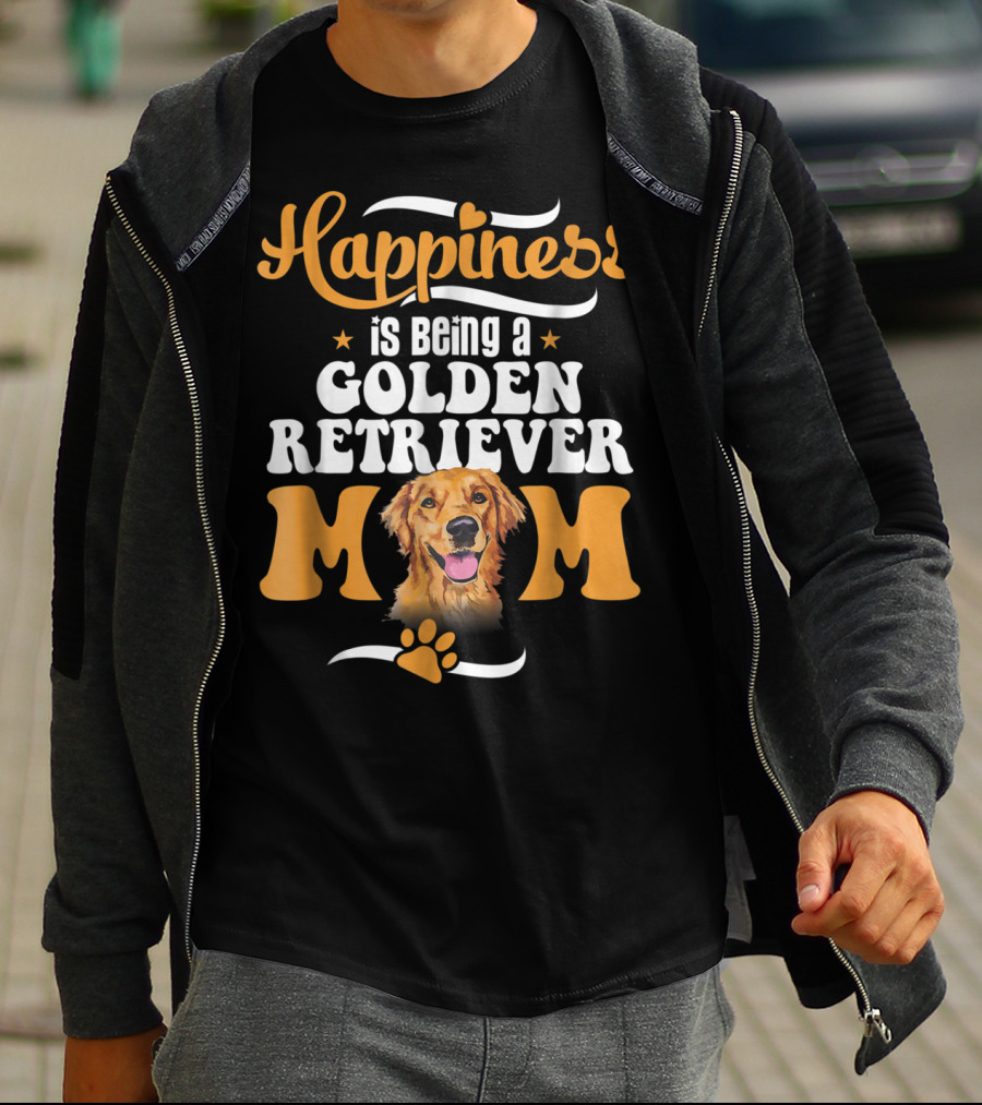 Happiness Is Being A Golden Retriever Mom T-Shirt