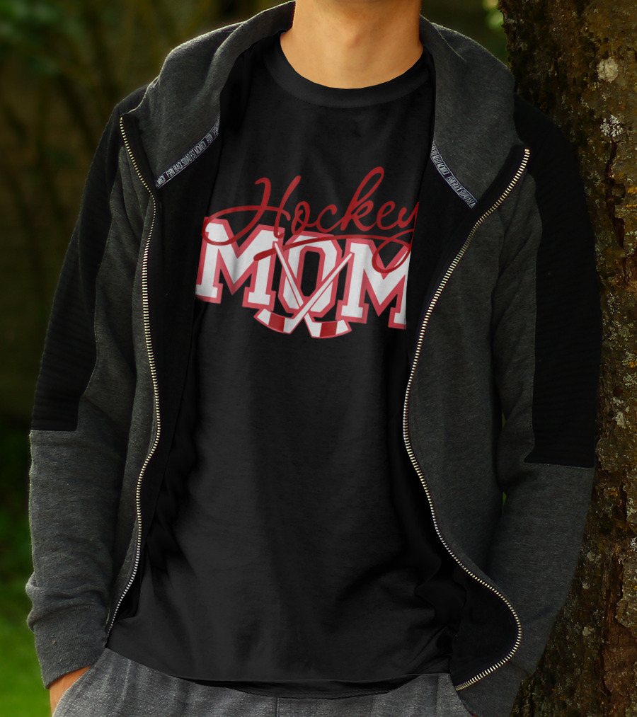 Hockey Mom With Sticks T-Shirt