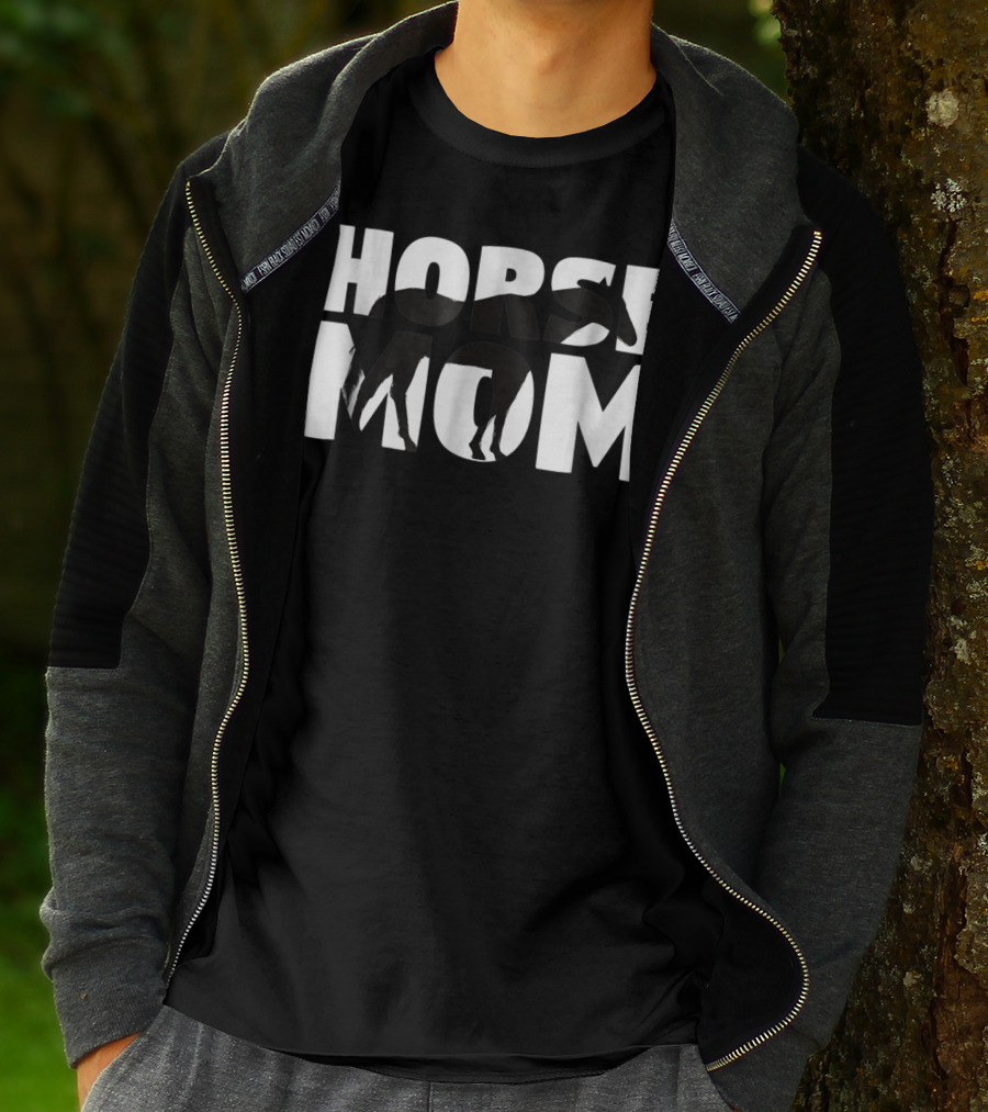 Horse Mom Horse Lover Mother Zoo Animal Horse Tee97 T-Shirt