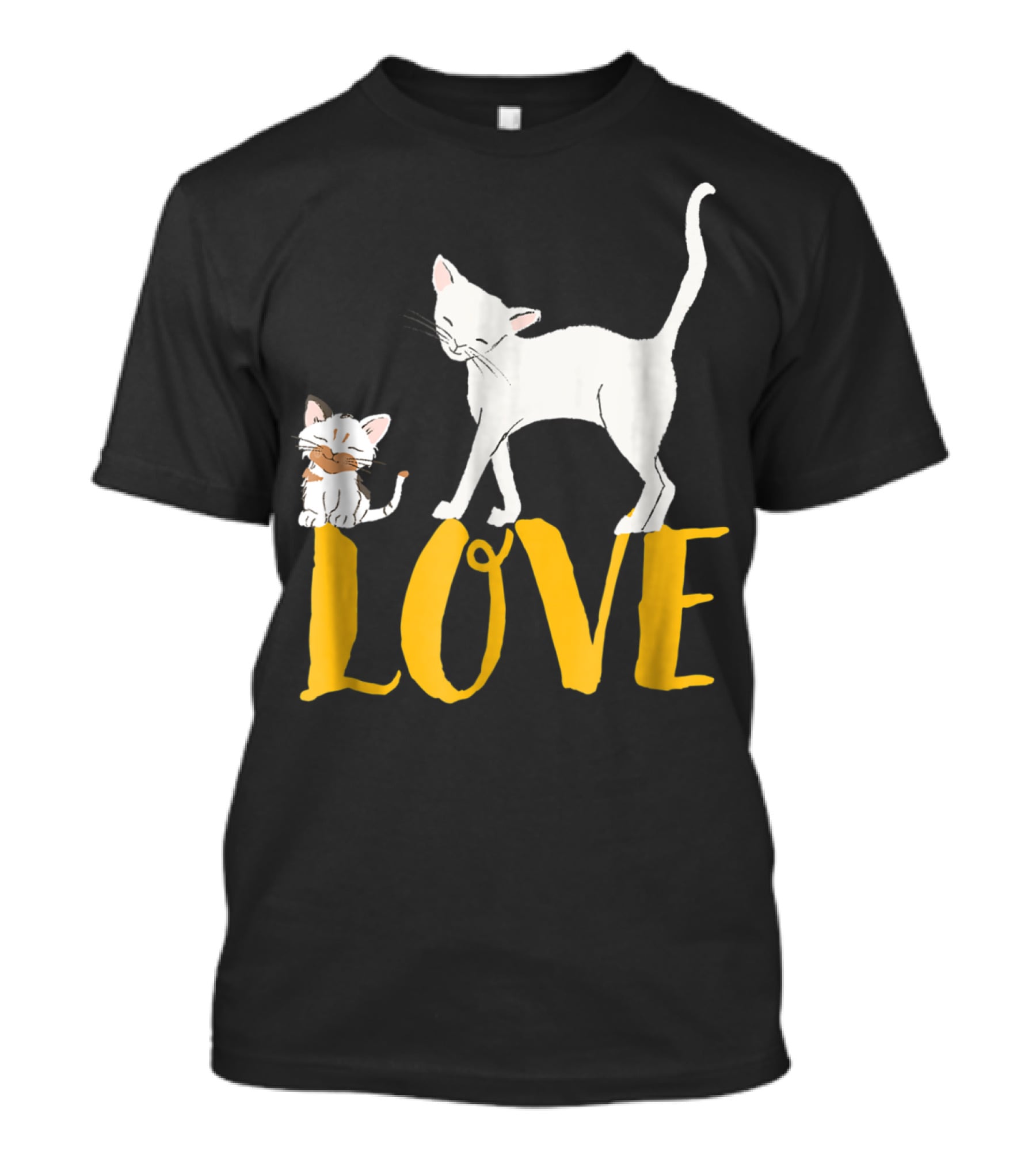 I Love Cats Vintage Love Cat Mom And Dad Cat Person 13 T-Shirt