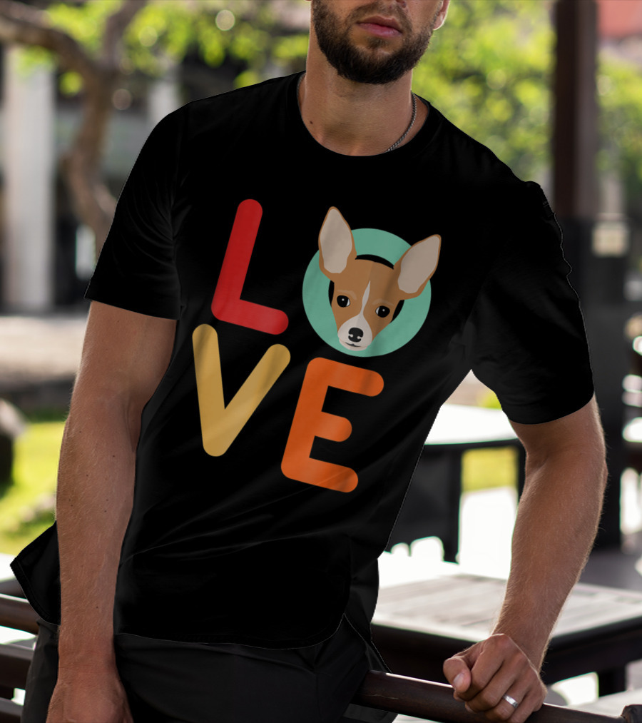 Love Chihuahua Dog Animal Lover Puppies Mom Dad T-Shirt