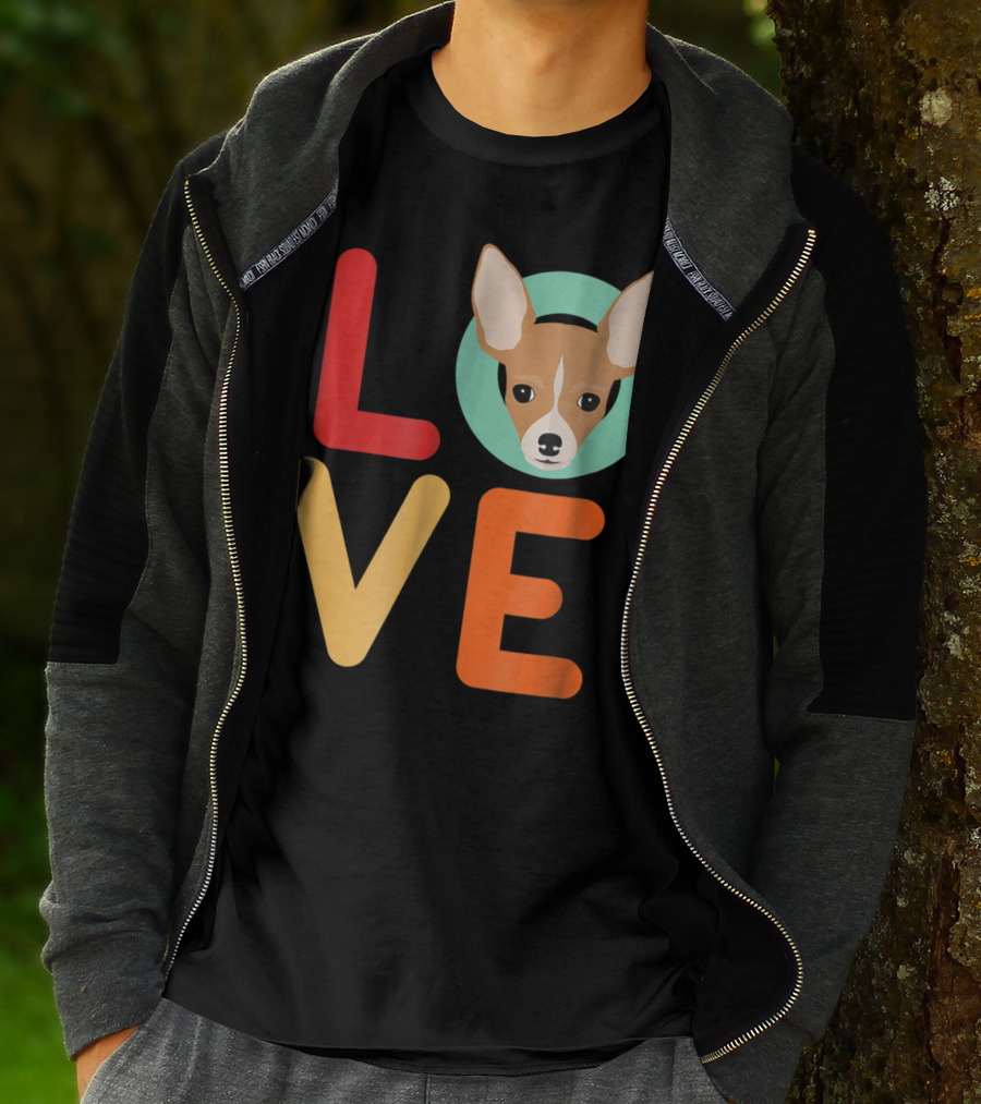 Love Chihuahua Dog Animal Lover Puppies Mom Dad T-Shirt