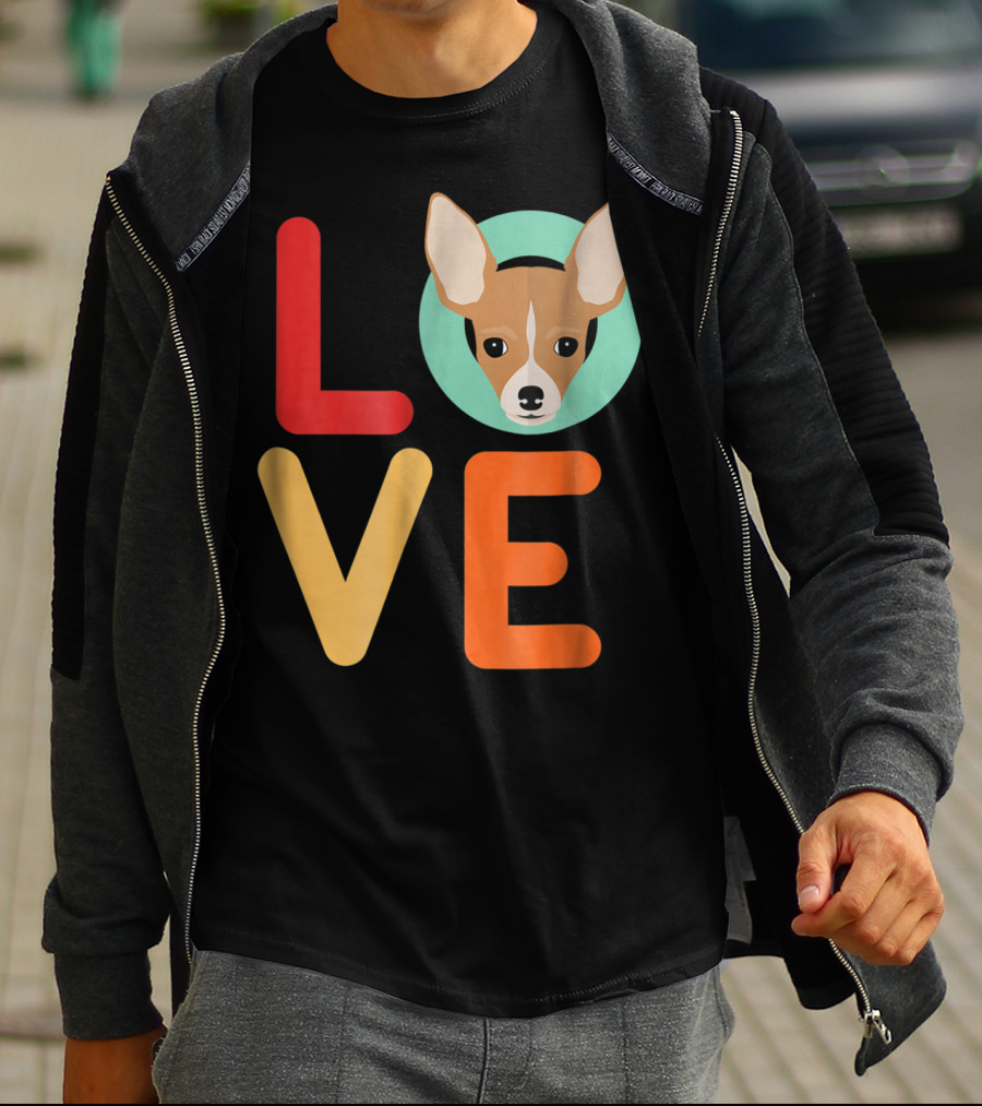 Love Chihuahua Dog Animal Lover Puppies Mom Dad T-Shirt