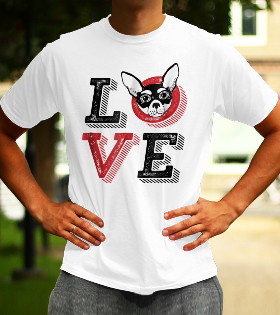 I Love Chihuahua Puppies Mom And Dad 17 Love T-Shirt