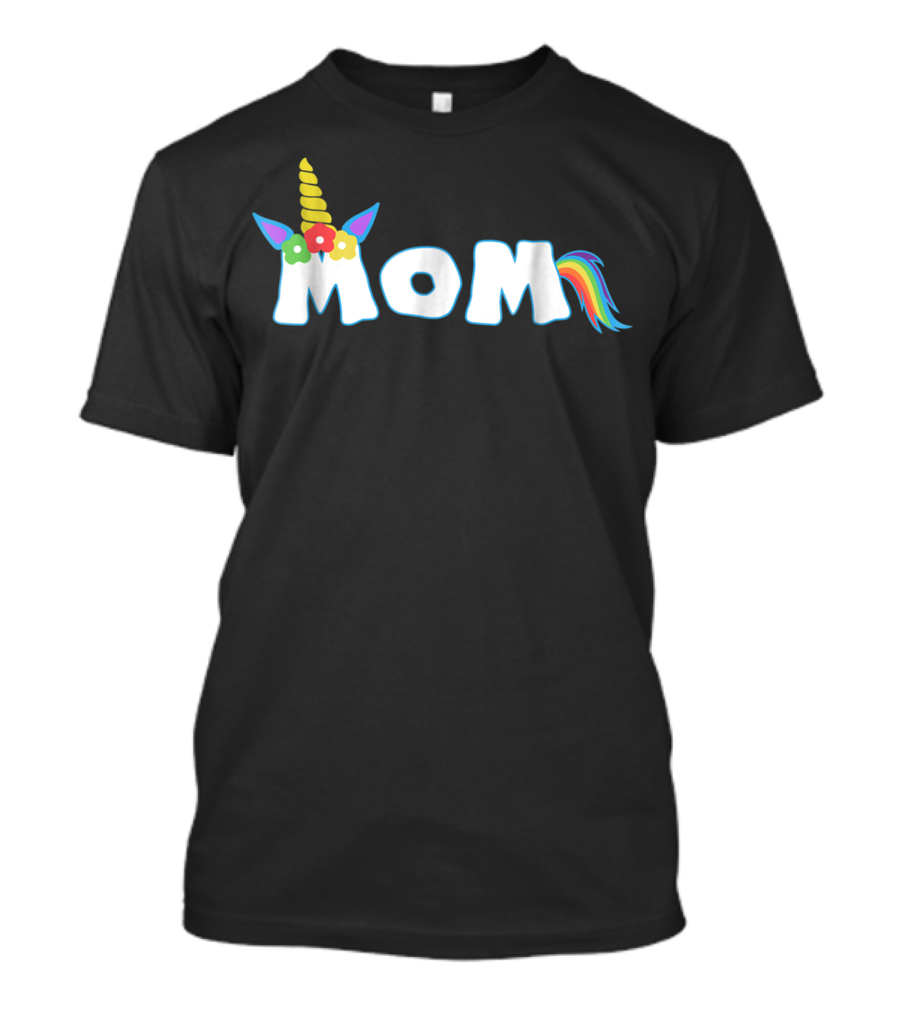 Unicorn Mom Colorful Birthday T-Shirt