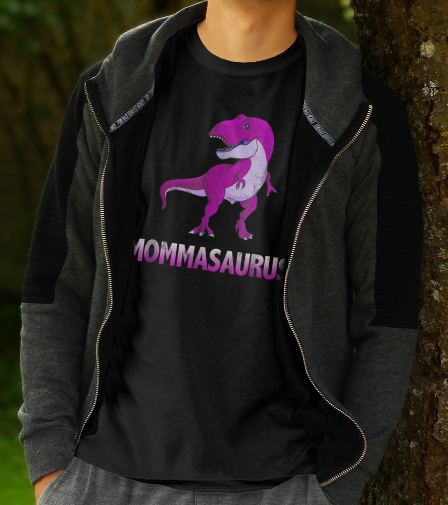 MOMMASAURUS Pink TRex Mother Momma TRex T-Shirt