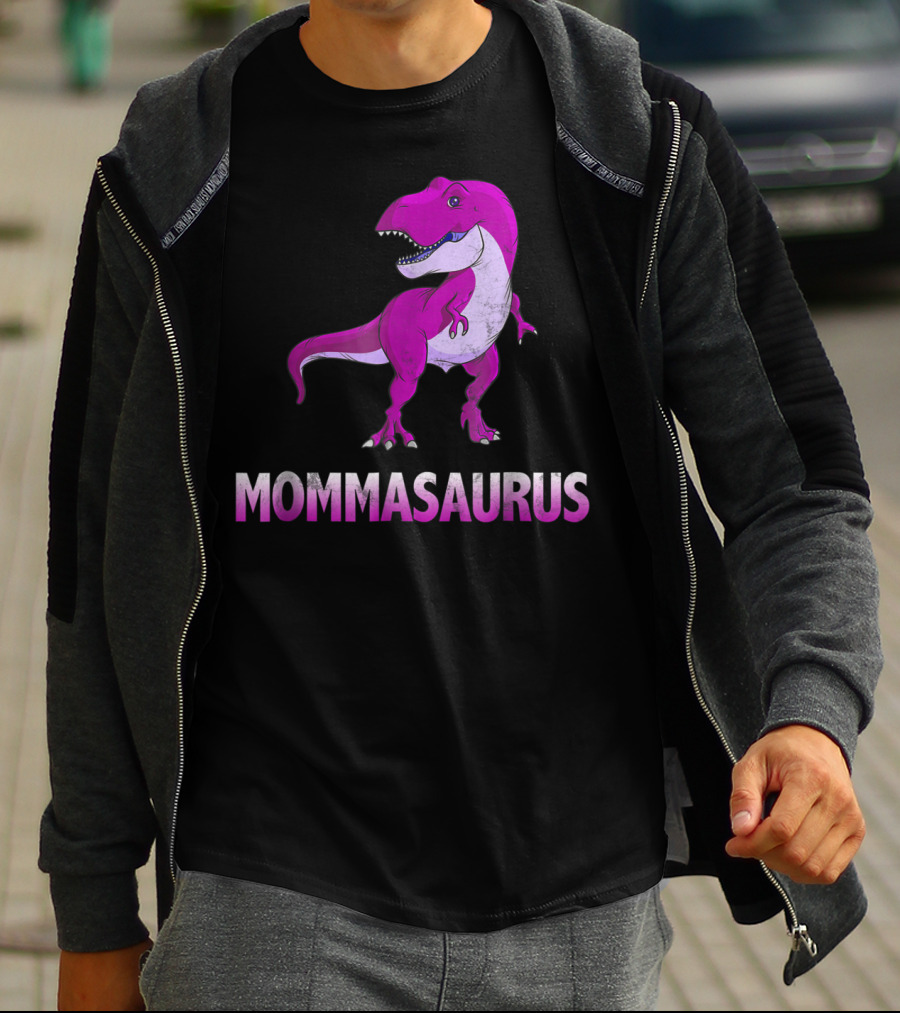 MOMMASAURUS Pink TRex Mother Momma TRex T-Shirt