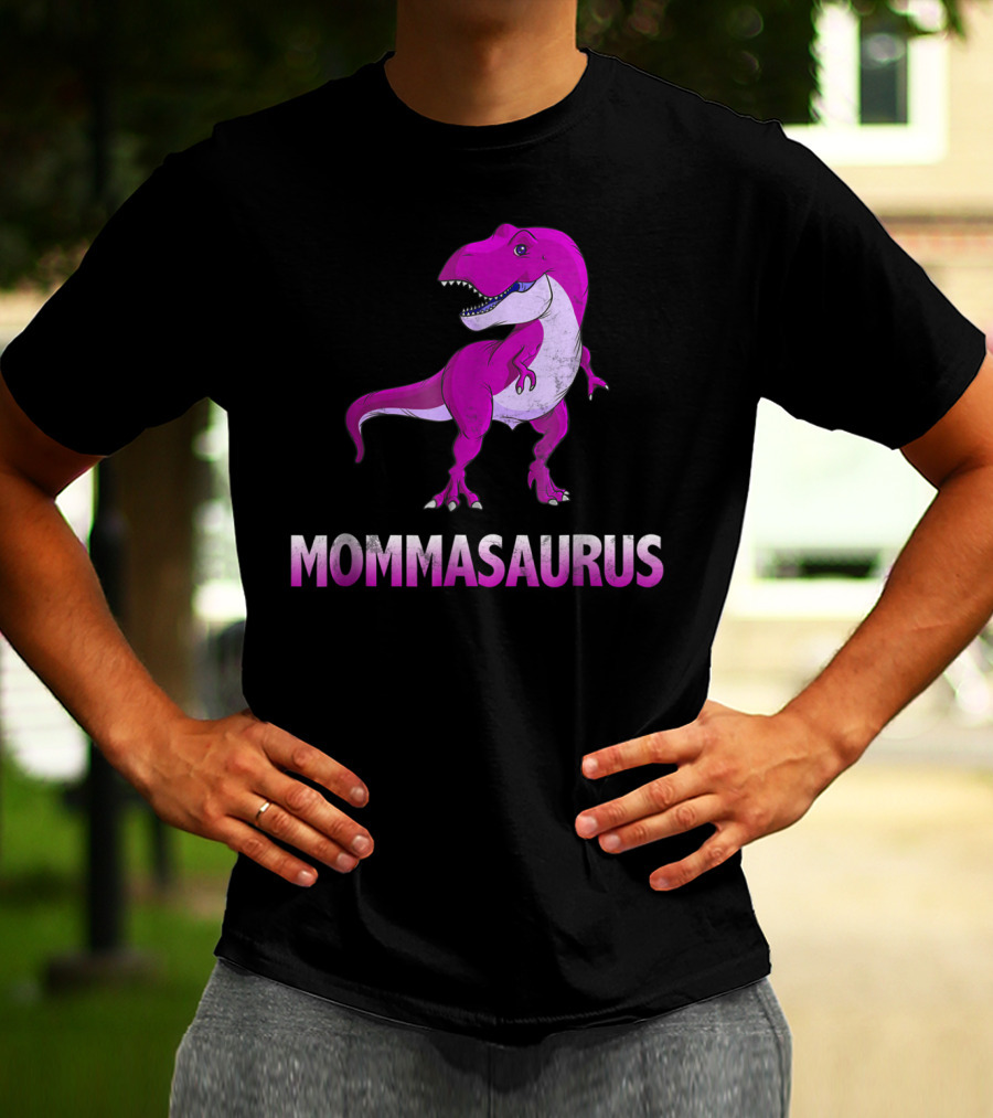 MOMMASAURUS Pink TRex Mother Momma TRex T-Shirt