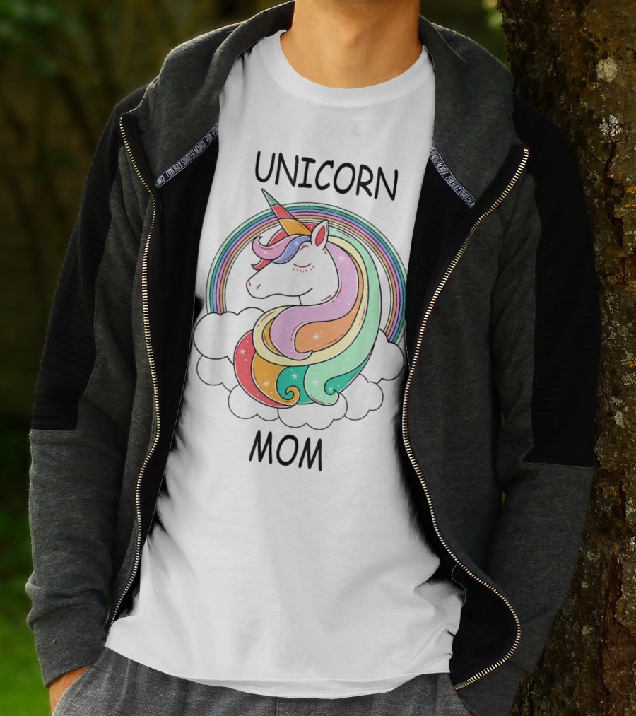Unicorn Mom Cute Funny Rainbow Unicorn T-Shirt