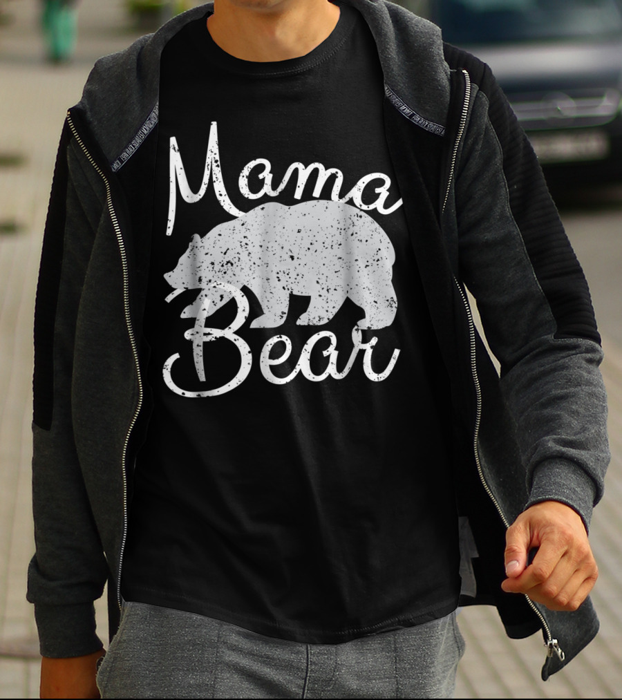 Mama Bear Vintage Retro Bear T-Shirt