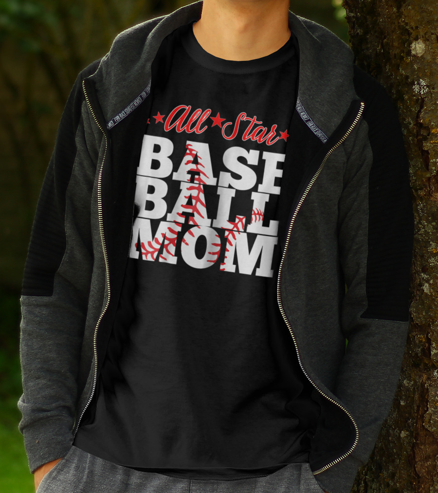 All Star Baseball Mom T-Shirt