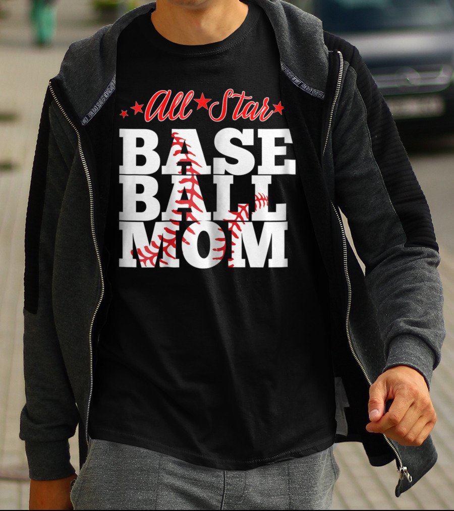 All Star Baseball Mom T-Shirt
