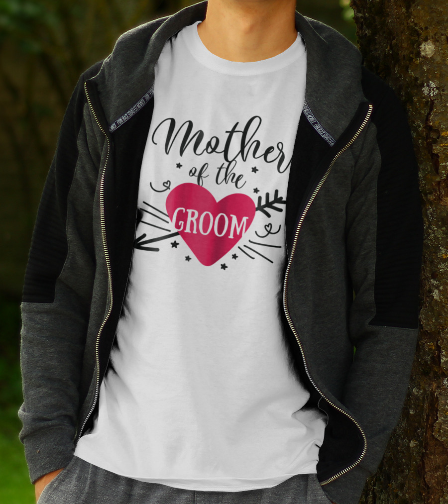 Mother Of The Groom Romantic Heart T-Shirt