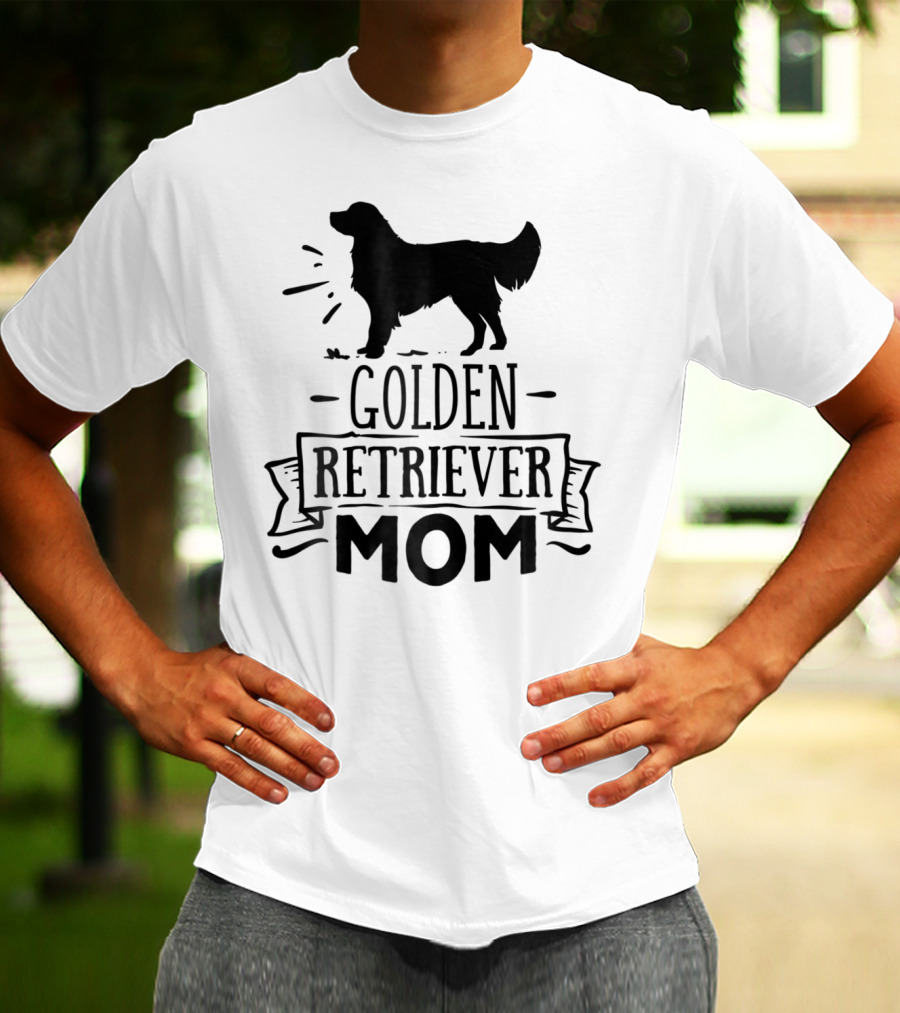 Golden Retriever Mom Puppy Mother Love Dog T-Shirt