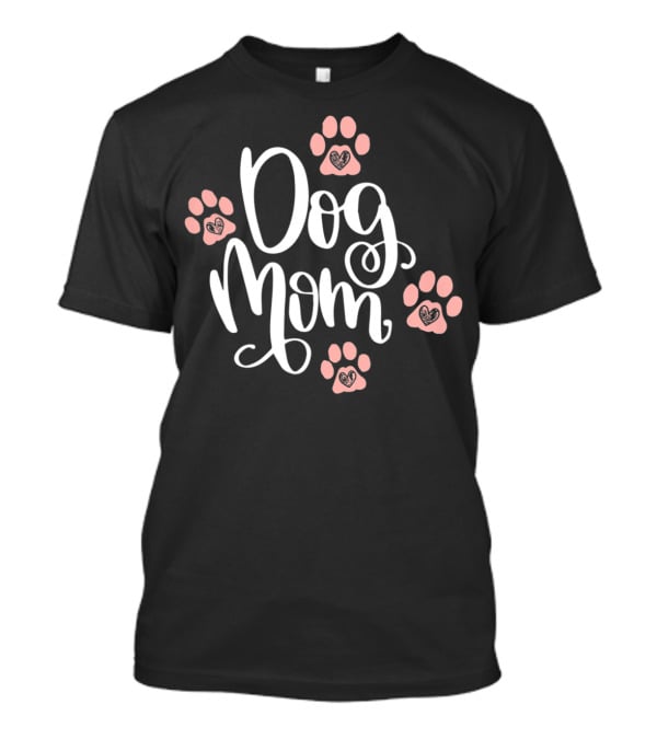 Dog Mom Paw Prints Heart Pet Lover Women75 T-Shirt